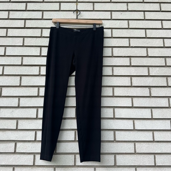 Eileen Fisher System Washable Stretch Crepe Slim Ankle Pants Black - Picture 3 of 10
